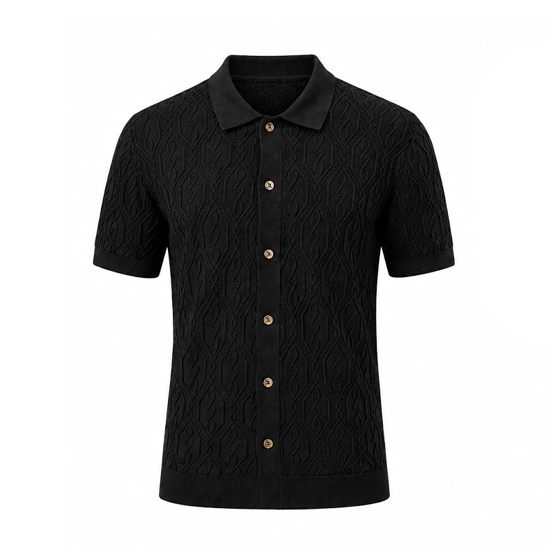 NIKE Jordan Sport Men's Button-Down Shirt (Black)