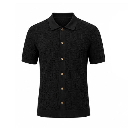 NIKE Jordan Sport Men's Button-Down Shirt (Black)