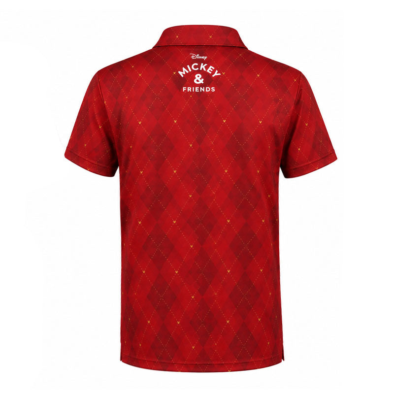 DISNEY Mickey & Friends Geometric Boy's Polo (Red)