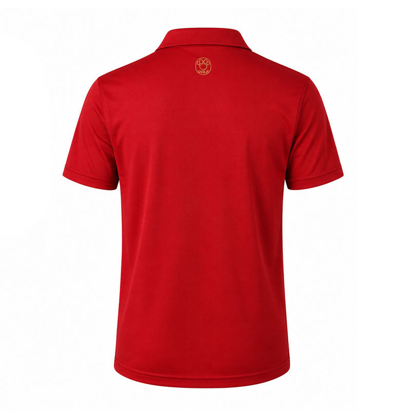 DISNEY Mickey & Friends Shoulder Block Girl's Polo (Red)