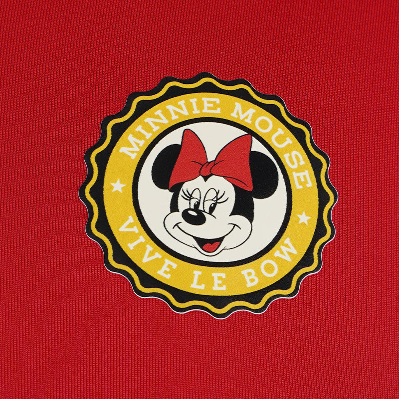 DISNEY Mickey & Friends Shoulder Block Girl's Polo (Red)