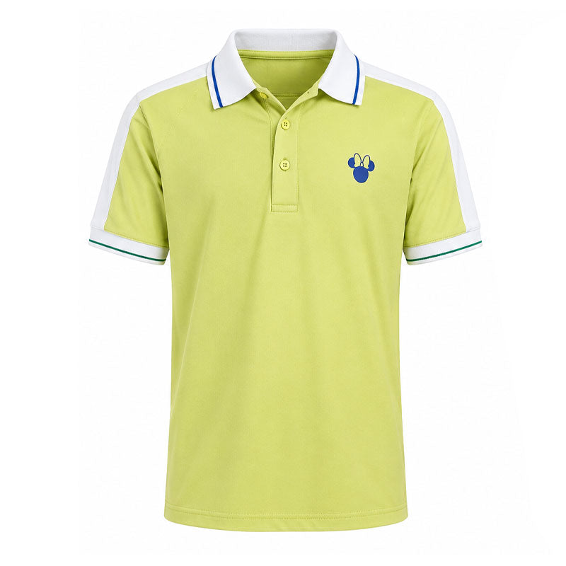DISNEY Mickey & Friends Two Tone Girl's Polo (Mellow Green/White)