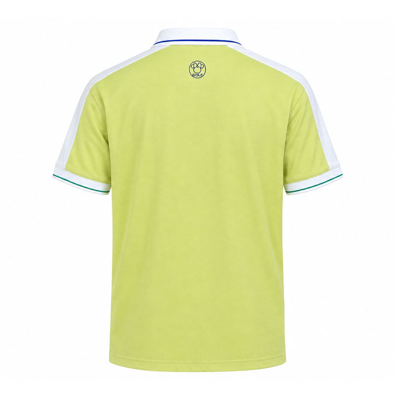 DISNEY Mickey & Friends Two Tone Girl's Polo (Mellow Green/White)