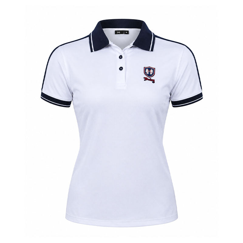 DISNEY Mickey & Friends Two Tone Women's Polo (White/Navy)