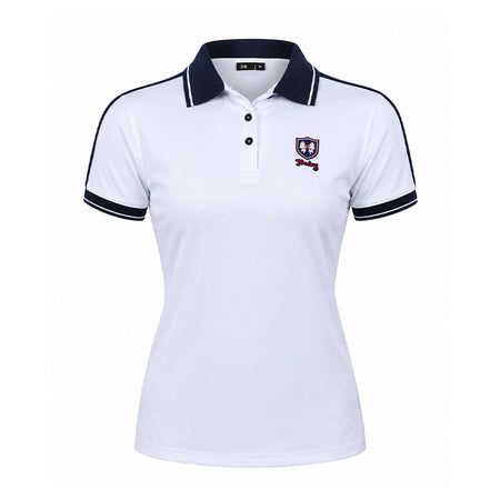 DISNEY Mickey & Friends Two Tone Women's Polo (White/Navy)
