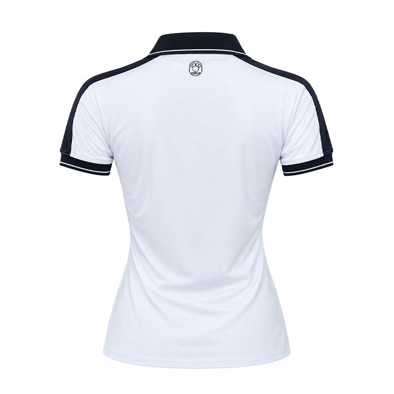 DISNEY Mickey & Friends Two Tone Women's Polo (White/Navy)
