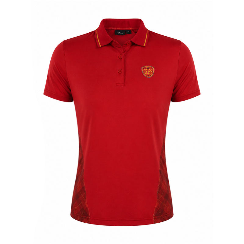 DISNEY Mickey & Friends Geometric Women's Polo (Red)