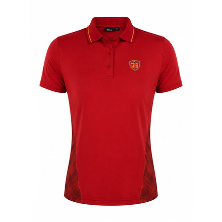 DISNEY Mickey & Friends Geometric Women's Polo (Red)