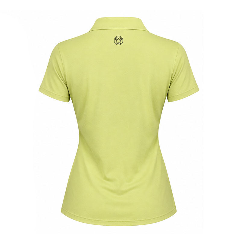 DISNEY Mickey & Friends Shoulder Block Women's Polo (Yellow Green)