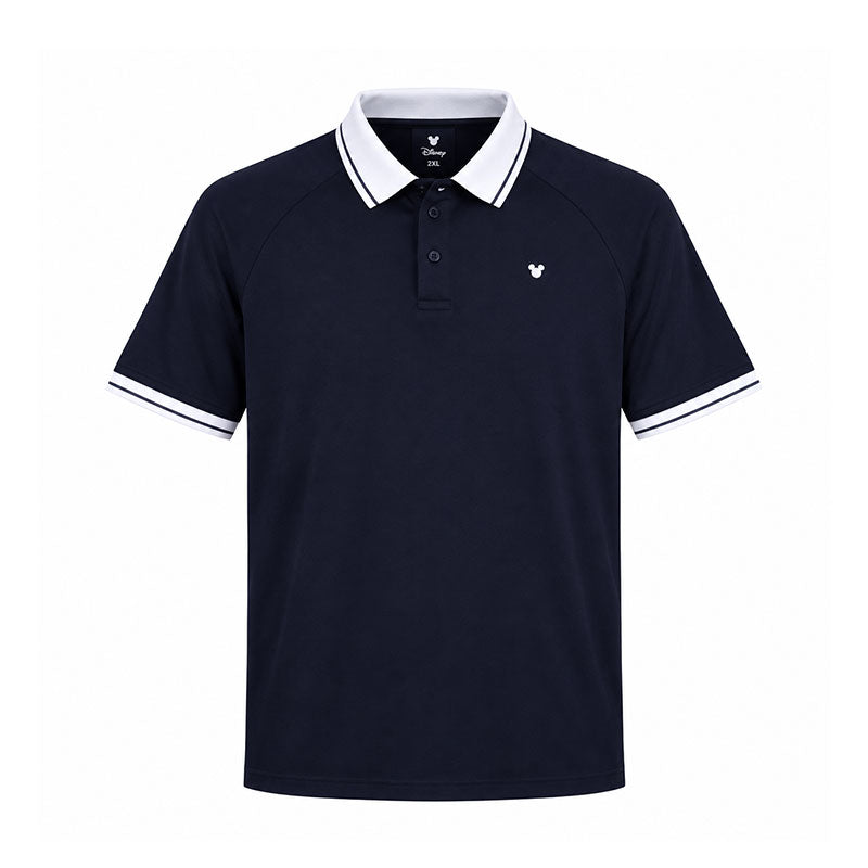DISNEY Mickey & Friends Men's Mesh Polo (Navy)