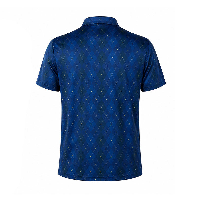 DISNEY Mickey & Friends Geometric Men's Polo (Navy)