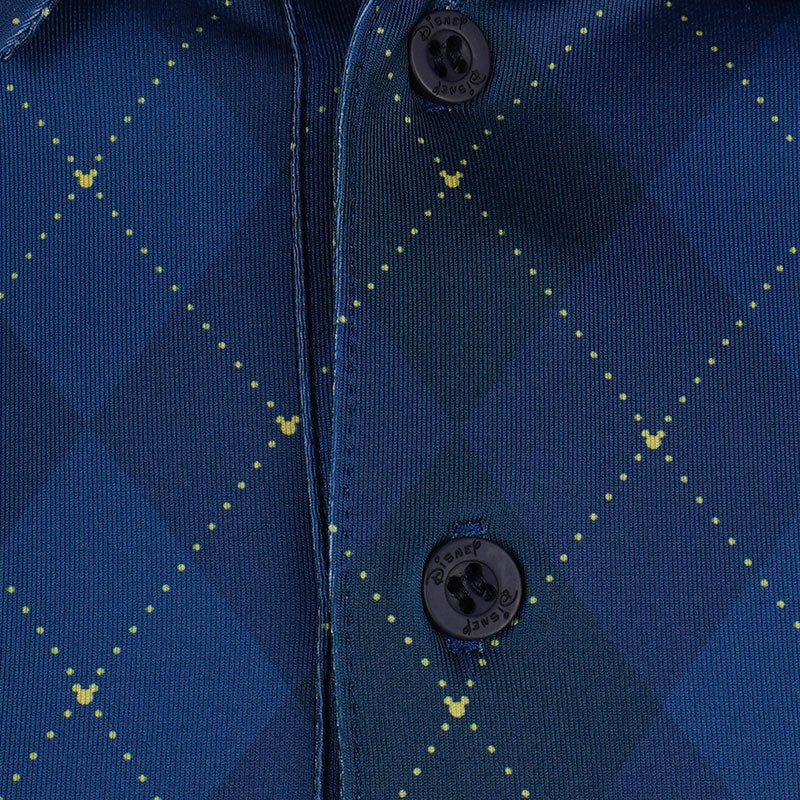 DISNEY Mickey & Friends Geometric Men's Polo (Navy)