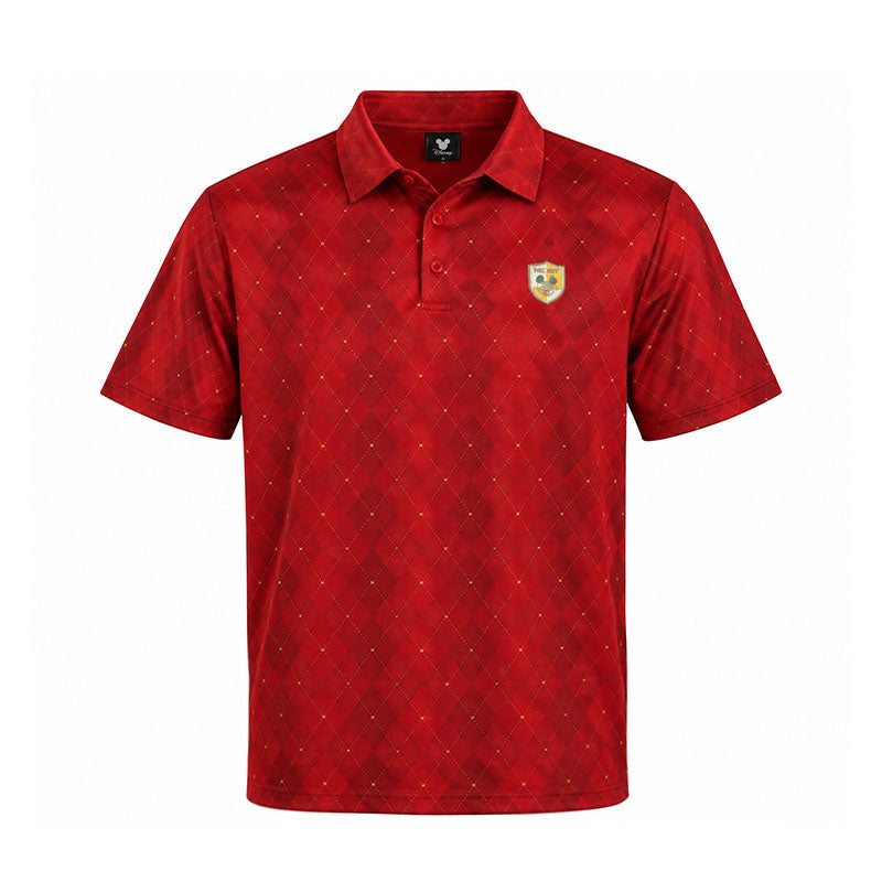 DISNEY Mickey & Friends Geometric Men's Polo (Red)