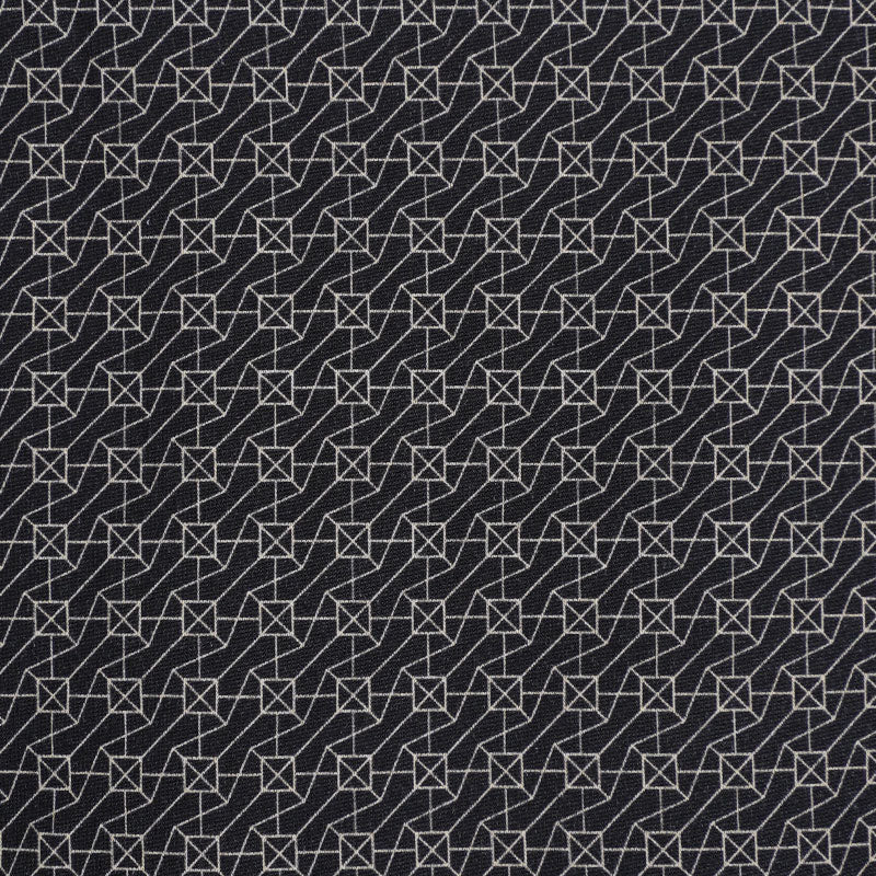 CUTTER & BUCK Mercerized Rectangle Linear Print Men's Polo (Black/Brown)