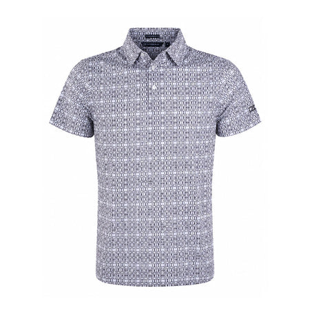 CUTTER & BUCK Mercerized Seamless Print Men's Polo (Brown)