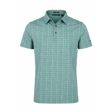 CUTTER & BUCK Mercerized Seamless Print Men's Polo (Green)