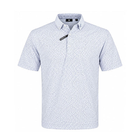 FOOTJOY Scatter Dot ProPique Men's Polo (White/Blue)
