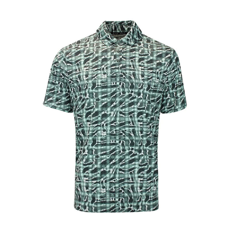 NIKE Dri-FIT Tartan Camo Print Men's Polo (Camo Green)