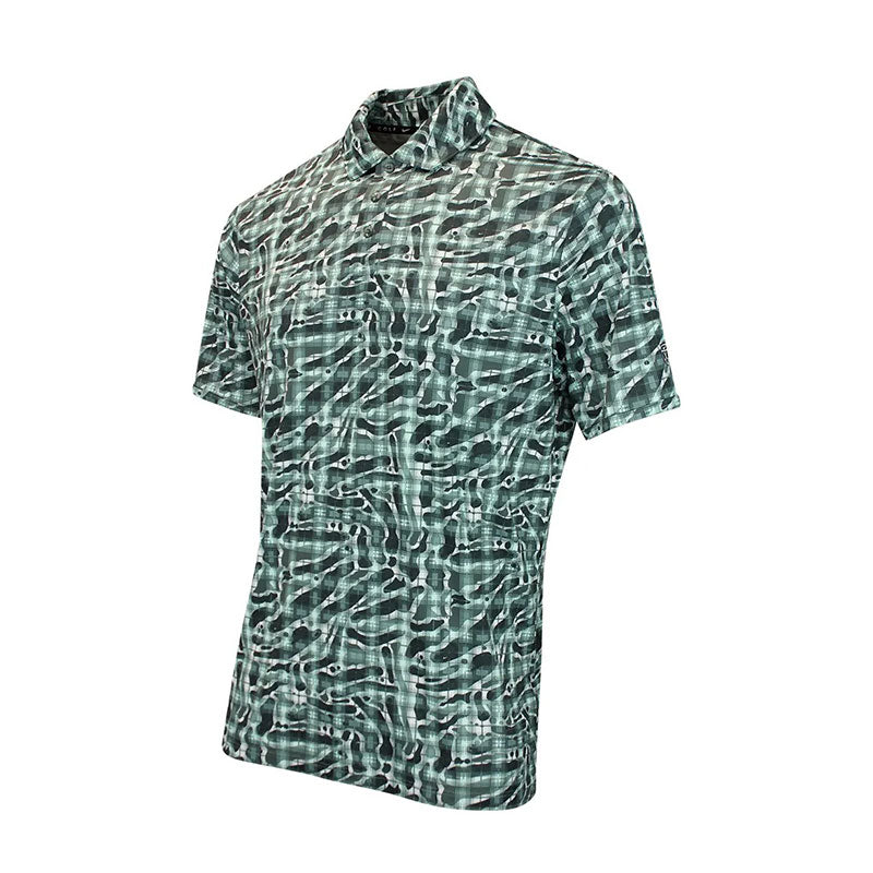 NIKE Dri-FIT Tartan Camo Print Men's Polo (Camo Green)