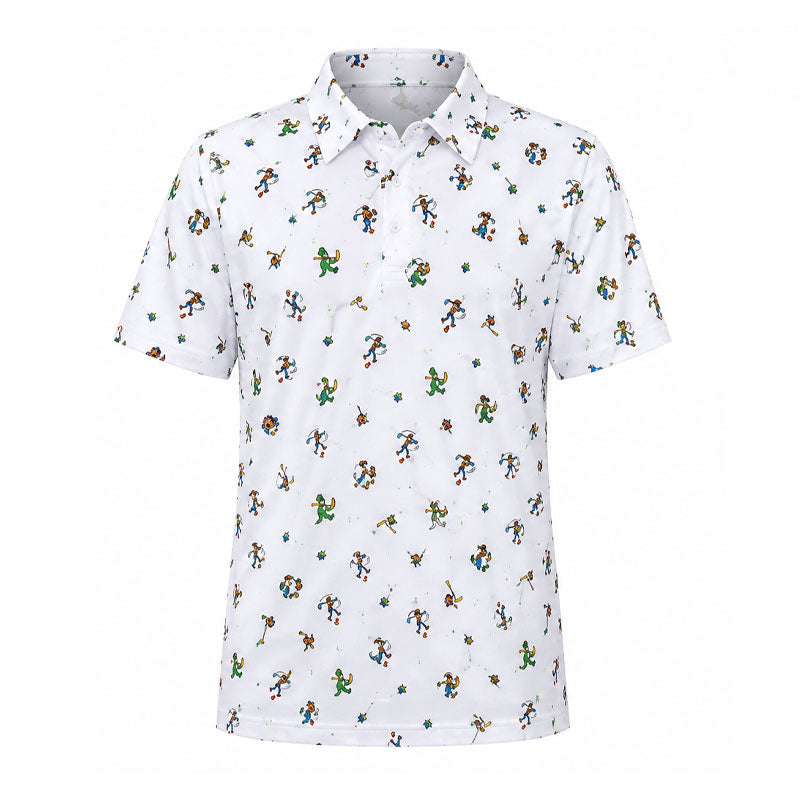 DISNEY Toy Story Multi Print Boy's Polo (White)