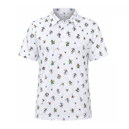DISNEY Toy Story Multi Print Boy's Polo (White)