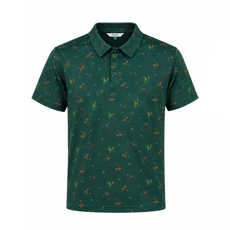 DISNEY Toy Story Multi Print Men's Polo (Green)