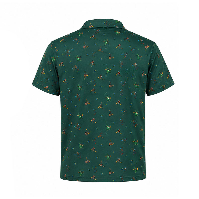 DISNEY Toy Story Multi Print Men's Polo (Green)