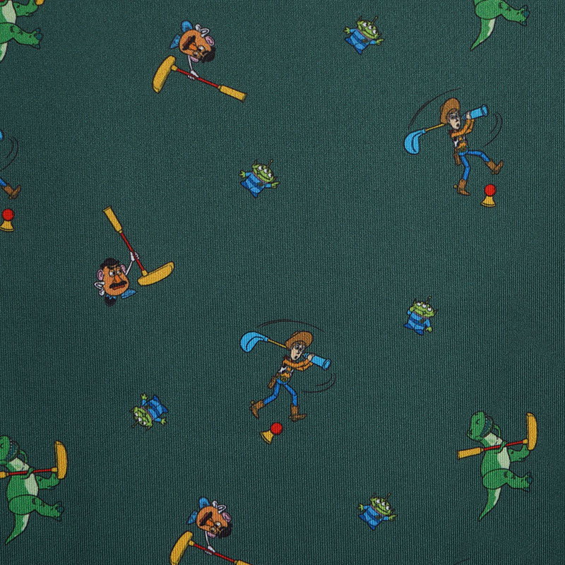 DISNEY Toy Story Multi Print Men's Polo (Green)