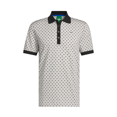 ADIDAS Originals All Over Trefoil Men's Polo (White/Black)