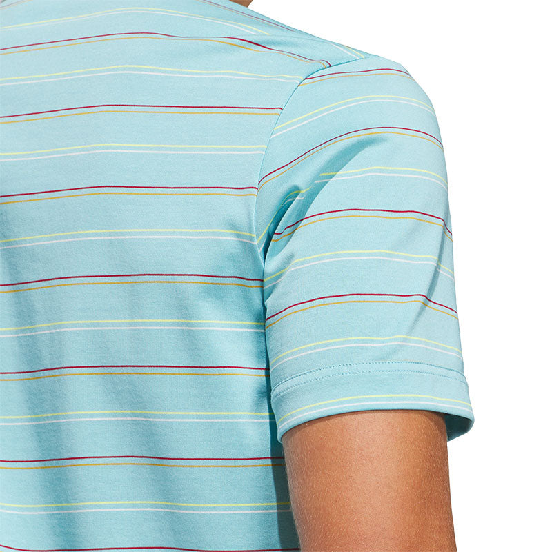 ADIDAS Originals Archive Stripe Men's Polo (Light Aqua)