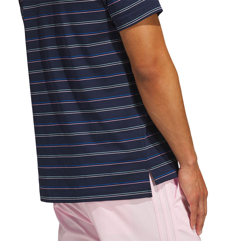 ADIDAS Originals Archive Stripe Men's Polo (Night Indigo/St Tropic Bloom)
