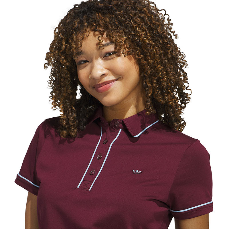 ADIDAS Originals Solid Women's Polo (Maroon)