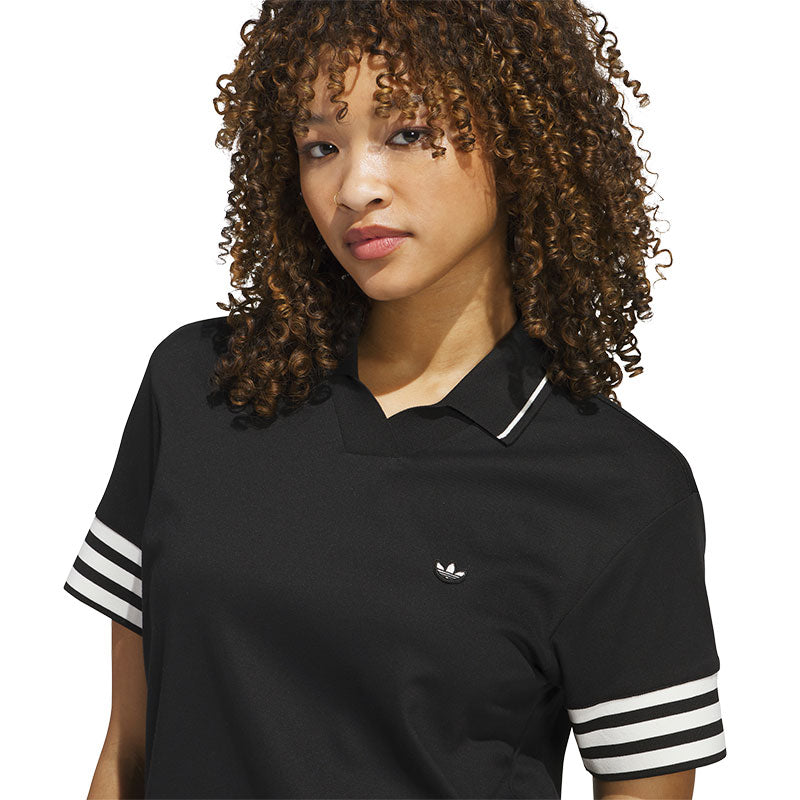ADIDAS Originals 3-Stripe Women's Polo (Black)