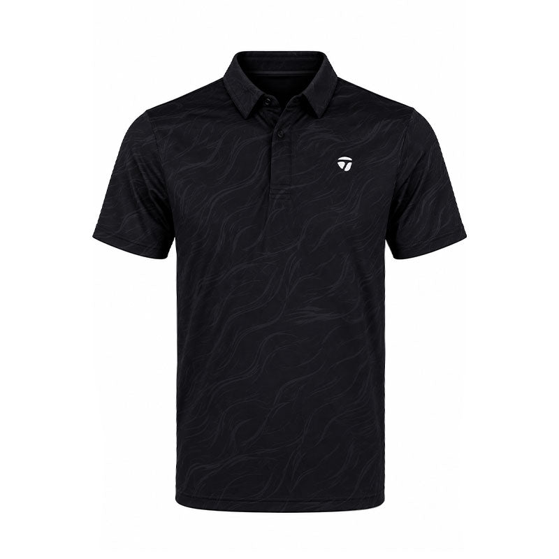 TAYLORMADE T-ICE Sand Graphic Men's Polo (Black)