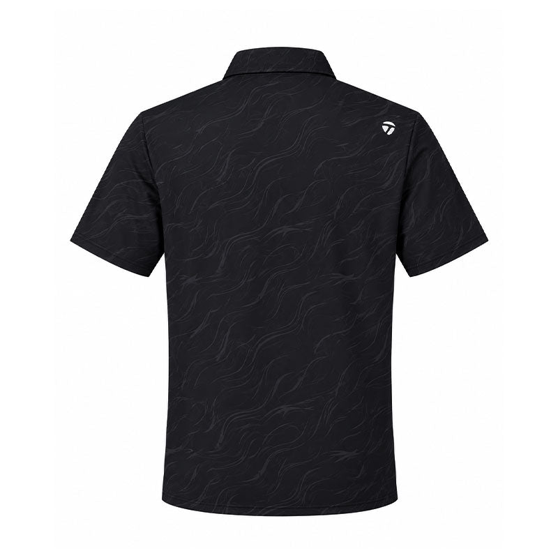 TAYLORMADE T-ICE Sand Graphic Men's Polo (Black)