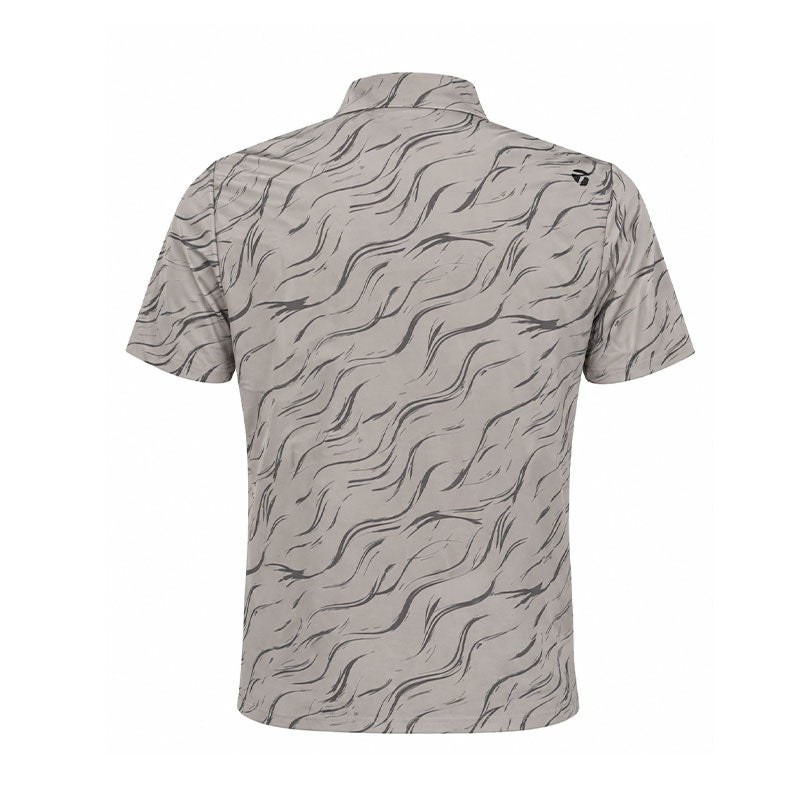 TAYLORMADE T-ICE Sand Graphic Men's Polo (Beige)