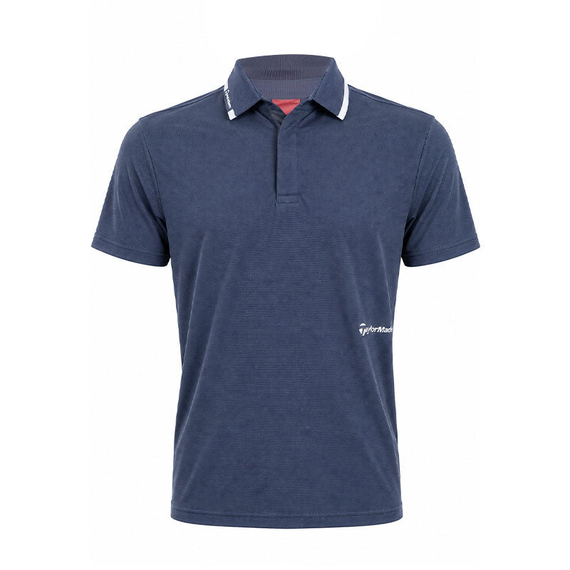 TAYLORMADE Shoulder Mesh Men's Polo (Shark Grey)