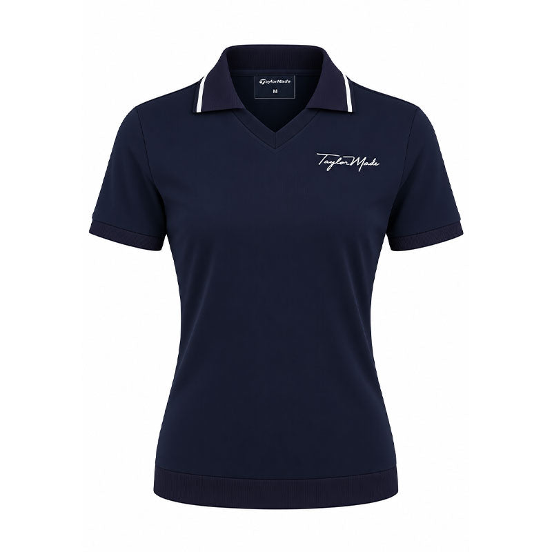 TAYLORMADE Script Logo Skipper Women's Polo (Indigo)