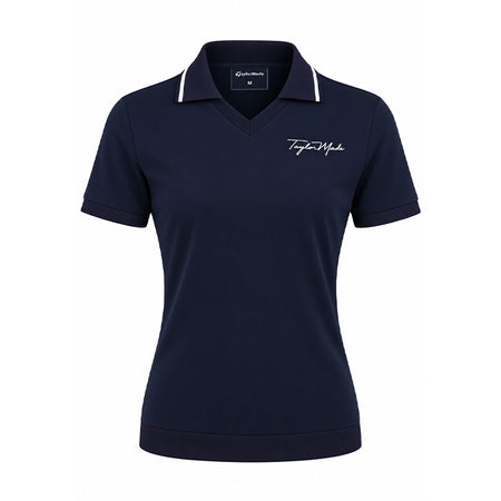 TAYLORMADE Script Logo Skipper Women's Polo (Indigo)