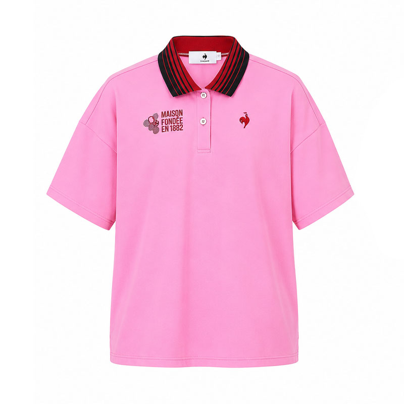LE COQ SPORTIF GOLF Wide Women's Polo (Pink)