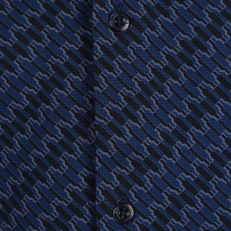 LE COQ SPORTIF GOLF Bottle Print Men's Polo (Navy)
