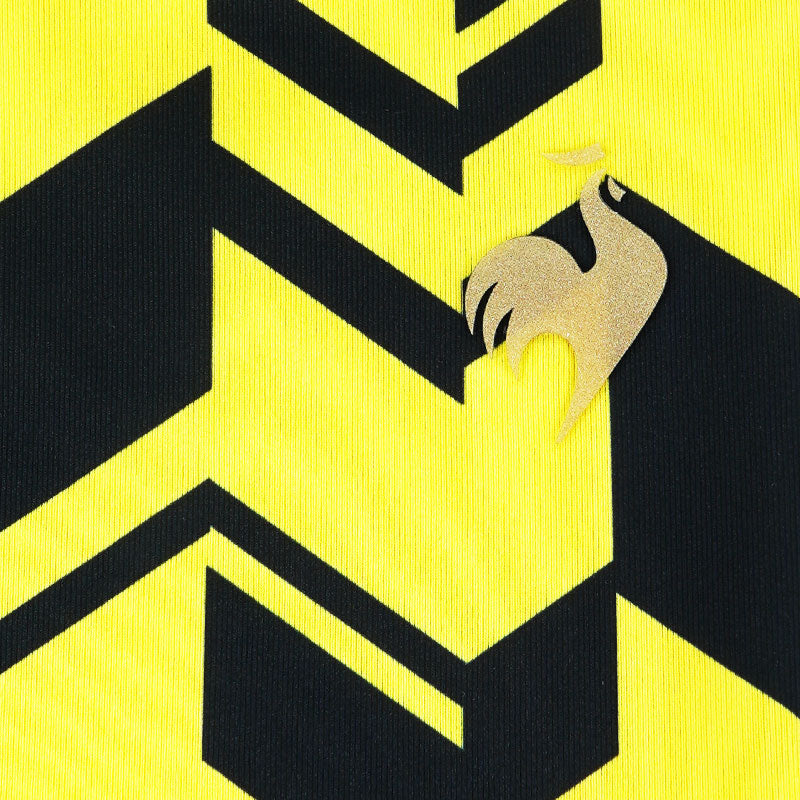 LE COQ SPORTIF GOLF Herringbone Print Men's Shirt (Yellow)