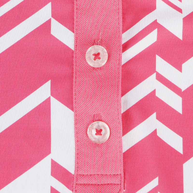 LE COQ SPORTIF GOLF Herringbone Women's Shirt (Pink)