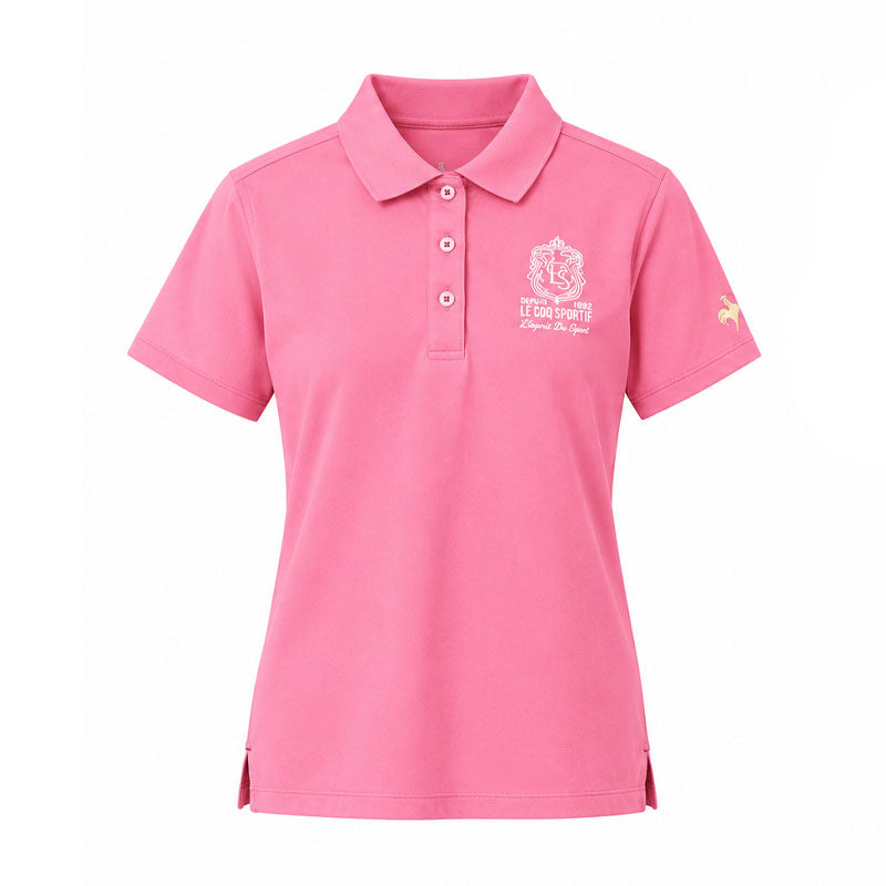 LE COQ SPORTIF GOLF Graphic Logo Women's Polo (Pink)