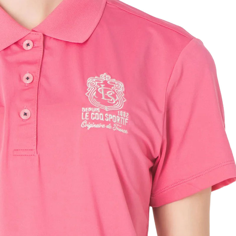 LE COQ SPORTIF GOLF Graphic Logo Women's Polo (Pink)