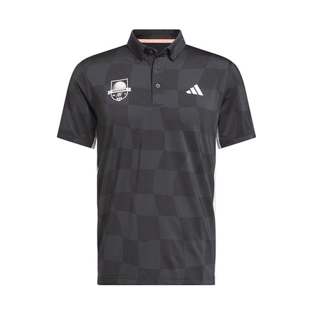 ADIDAS Climacool AOP Men's Polo (Carbon/Black)