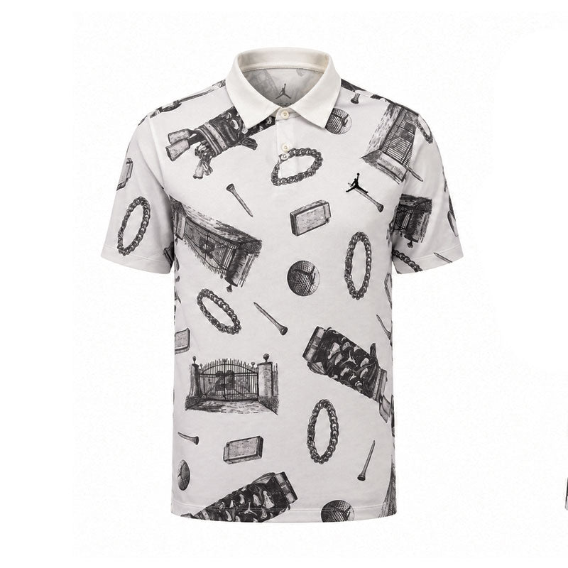NIKE Jordan Dri-FIT Men's Polo (Sail/Black)