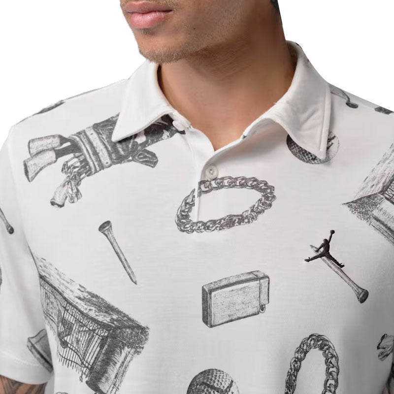 NIKE Jordan Dri-FIT Men's Polo (Sail/Black)