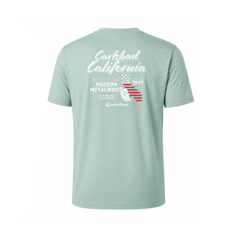TAYLORMADE Carlsbad Back Print Men's T-Shirt (Sage Green)