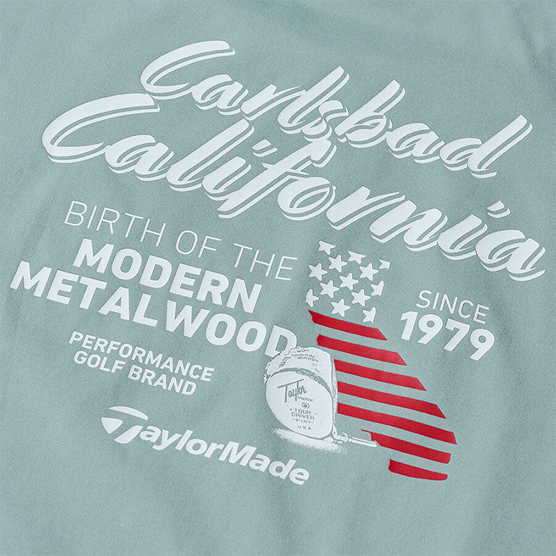 TAYLORMADE Carlsbad Back Print Men's T-Shirt (Sage Green)